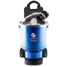 Pacvac Superpro 700 Battery Backpack Vacuum - Lightweight Cordless Commercial Vacuum