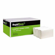 RapidClean Compact Hand Towel - 2400 sheets