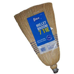 Edco Millet Broom With Handle 7 Tie
