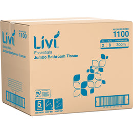 LIVI ESSENTIALS 2PLY JUMBO ROLLS