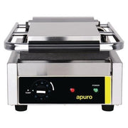 Apuro Bistro Single Contact Grill Smooth Plates