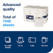 Tork SmartOne® Mini Toilet Roll 2ply Advanced T9