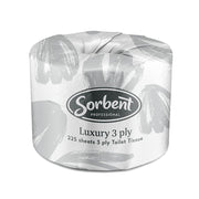 Sorbent Professional 25001 Luxury Toilet Tissue 3ply 225 Sheets
