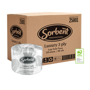 Sorbent Professional 25001 Luxury Toilet Tissue 3ply 225 Sheets
