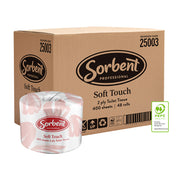 Sorbent Professional 25003 Soft Touch Toilet Tissue Roll 2ply 400 Sheets