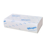 Box of Whisper hand towels on a white background