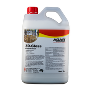 Agar 3D-Gloss Floor Finish 5L bottle – high-gloss sealer polish for vinyl and timber floors