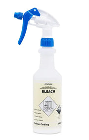 500ml spray bottle with trigger, ideal for cleaning solutions, disinfectants, and multi-purpose liquid dispensing.