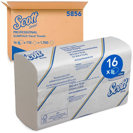 Scott brand professional slimfold hand towels packaging on a white background