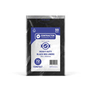 73L heavy-duty garbage bags, 100% recycled and tear-resistant, ideal for home and commercial waste management