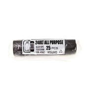 Austar 240L Black All Purpose Garbage Bag Rolls - AP240LT
