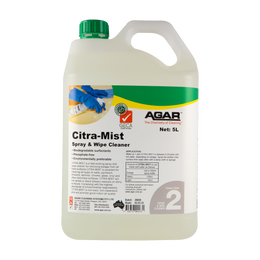 Agar CITRA-MIST 5L – high-performance commercial cleaner or polish for vinyl, timber, and hard floors