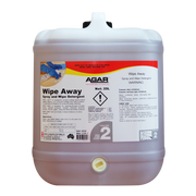 WIPE AWAY is a powerful, grease-cutting cleaner that rapidly attacks and removes soilage from hard surfaces. It is formulated for spray-and-wipe cleaning.