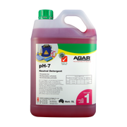 pH-7 is a neutral detergent that has a multitude of applications for cleaning hard surfaces. pH-7 has been specially formulated to be environmentally preferable.