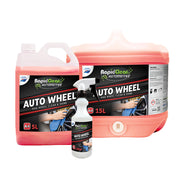 RapidClear Automotive Auto Wheel cleaning products on a white background