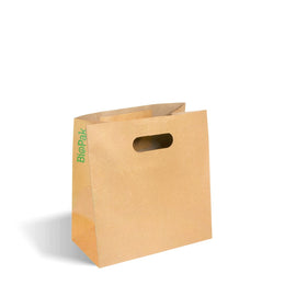 BioPak Small Die Cut Handle Kraft Bags