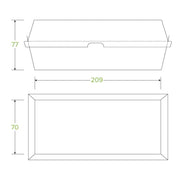 BioPak BioBoard Hot Dog Box