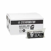Austar 27L Black Med Kitchen Tidy Liner HDPE