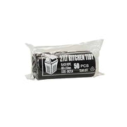 Austar 27L Black Med Kitchen Tidy Liner HDPE