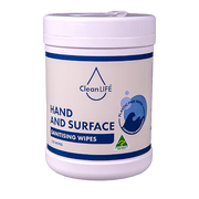 CleanLIFE Hand and Surface Canister Sanitising Wipes