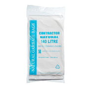Austar 140L Contractor Clear Garbage Bags