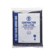 Austar 240L Contractor Black Garbage Bags - CON240LT