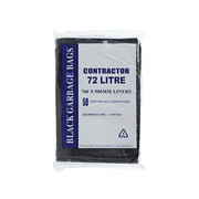 Austar 72L Contractor Black Garbage Bags HD - CON72LT