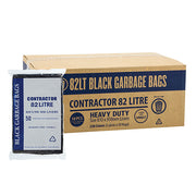 Austar 82L Contractor Black Garbage Bags HD - CON82LT