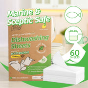 Eco Basics Dishwashing Sheets - Fresh Lemon (60 Sheets)