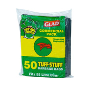 Glad® Tuff Stuff® Garbage Bag 55L Pk50