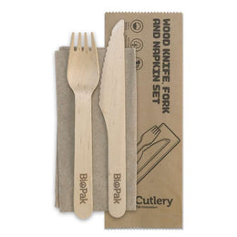 BioPak Wood BioCutlery Set