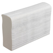 Stack of white paper towels on a white background