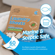 Eco Basics Laundry Sheets - Ocean Breeze (60 Sheets)