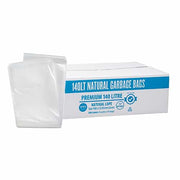 Austar 140L Premium Clear Natural Garbage Bags - NAT140LT