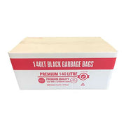Austar 140L Premium Black Garbage Bags - PR140LT/S