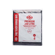 Austar 240L Premium Black Garbage Bags - PR240LT