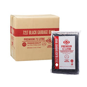 Austar 72L Premium Black Garbage Bags EHD 40um