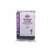 Austar 72L Premium Black Bin Liners