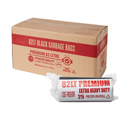 Austar 82L Premium Black EHD Bin Liner 40um Roll - PR82LEHD/R