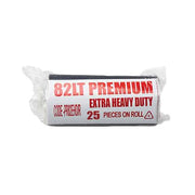 Austar 82L Premium Black EHD Bin Liner 40um Roll - PR82LEHD/R