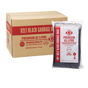 Austar 82L Premium Black Garbage Bags EHD 40um
