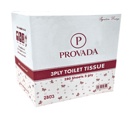Provada Toilet Roll Premium 3ply 280 Sheets 48 Rolls