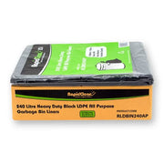 RapidClean All Purpose Black LDPE Garbage Bags 240L
