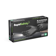 RapidSafety Blacksteel Black Nitrile Powder Free Gloves