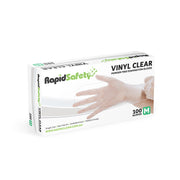 RapidSafety Vinyl Clear Powder Free Gloves