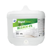 RapidClean bleach container with label on a white background