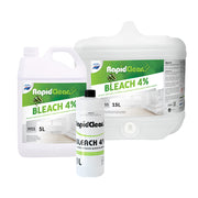 RapidClean bleach products on a white background