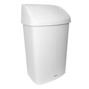 Sabco White Rubbish Bin With Swing Lid - 50L