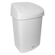 Sabco White Rubbish Bin With Swing Lid - 25L