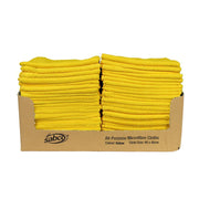 Sabco Professional Microfibre Cloths Bulk - 50pk Yellow